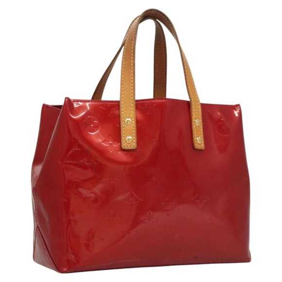 LOUIS VUITTON Monogram Vernis Reade PM Hand Bag Pomme D'amour M91990 Auth BA1427 - Picture 1 of 14